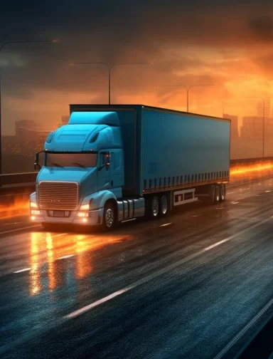Semi-trailer truck